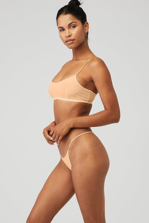 alo Women's Airmesh Venus Bralette - Champagne