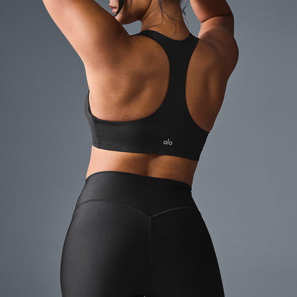 alo Women's Airlift Advantage Racerback Bra - Black
