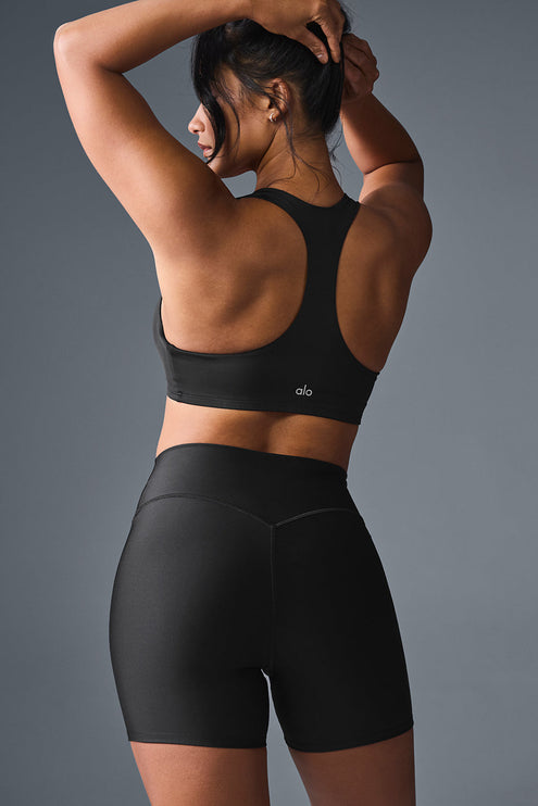 alo Women's Airlift Advantage Racerback Bra - Black