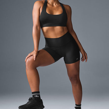 alo Women's Airlift Advantage Racerback Bra - Black