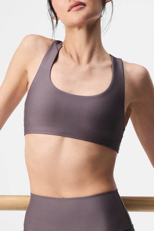 alo Women's Airlift Advantage Racerback Bra - Raisinette