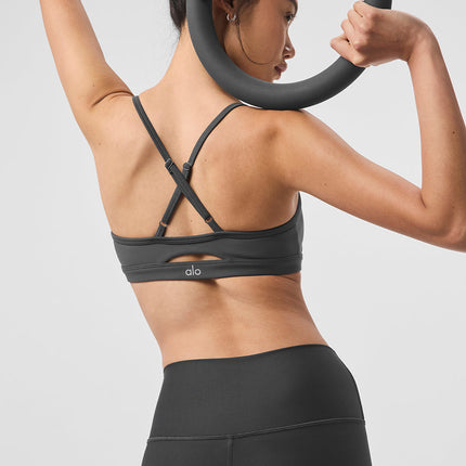 alo Women's Airlift Intrigue Bra - Anthracite