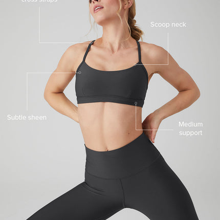 alo Women's Airlift Intrigue Bra - Anthracite