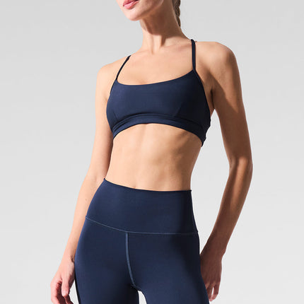 alo Women's Airlift Intrigue Bra - Navy