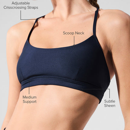alo Women's Airlift Intrigue Bra - Navy