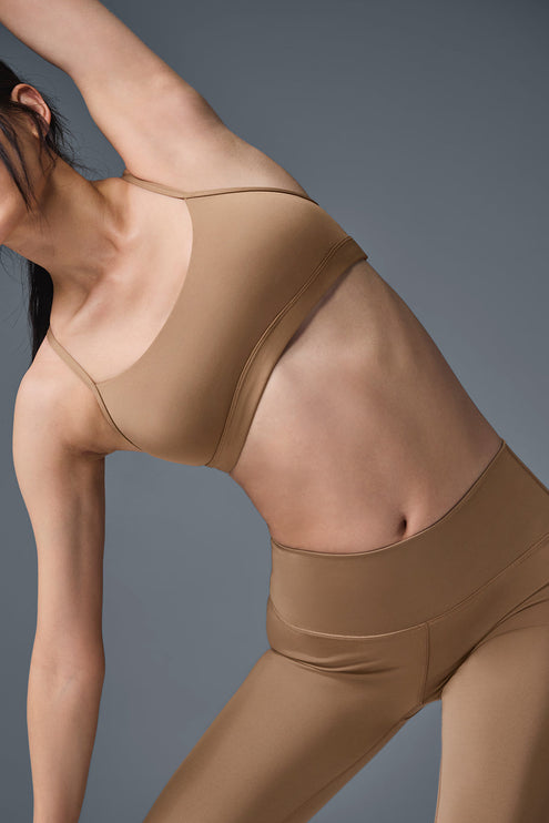 alo Women's Airlift Intrigue Bra - Toasted Almond