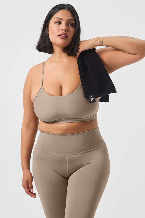 alo Women's Airlift Intrigue Bra - Gravel