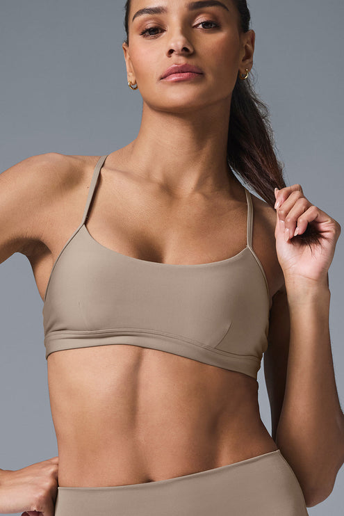 alo Women's Airlift Intrigue Bra - Gravel