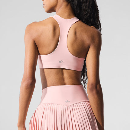 alo Women's Airlift Advantage Racerback Bra - Pink Quartz