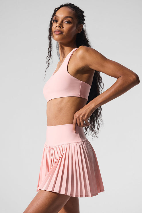 alo Women's Airlift Advantage Racerback Bra - Pink Quartz