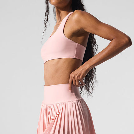 alo Women's Airlift Advantage Racerback Bra - Pink Quartz