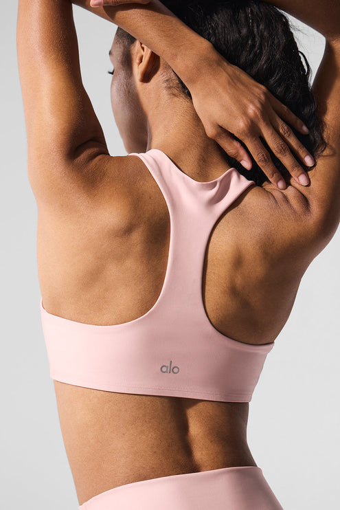 alo Women's Airlift Advantage Racerback Bra - Pink Quartz