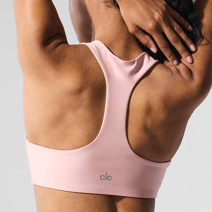 alo Women's Airlift Advantage Racerback Bra - Pink Quartz