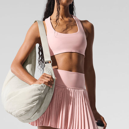 alo Women's Airlift Advantage Racerback Bra - Pink Quartz