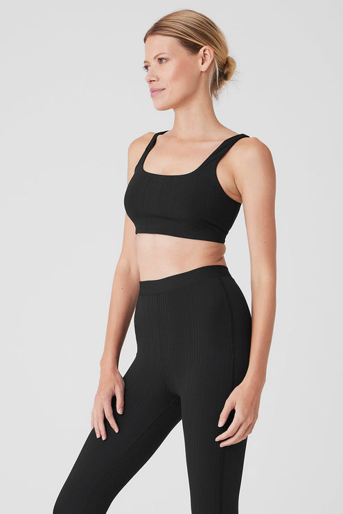 alo Women's Run It Back Bra - Black