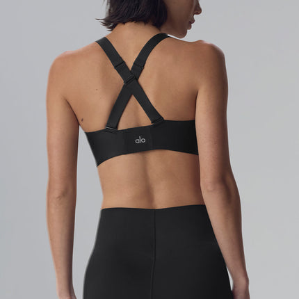 alo Women's Airlift Strength Bra - Black