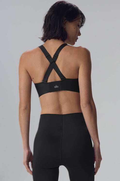 alo Women's Airlift Strength Bra - Black