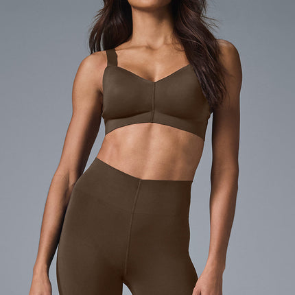 alo Women's Airlift Strength Bra - Espresso