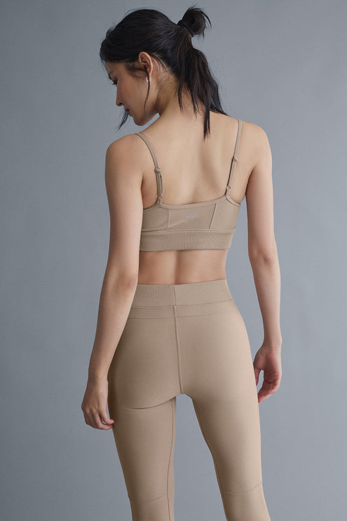 alo Women's Alosoft Head Start Bra - Gravel