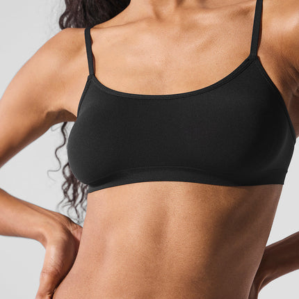 alo Women's Sheer Glow Bra - Black