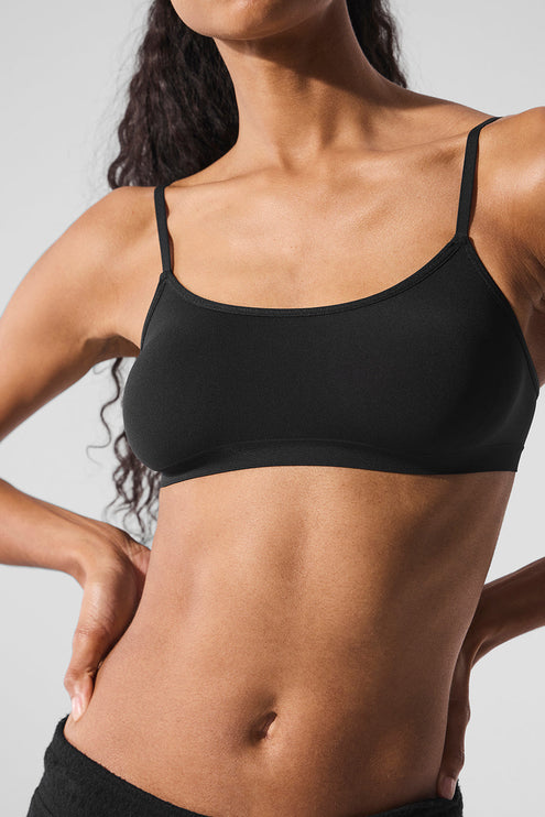 alo Women's Sheer Glow Bra - Black