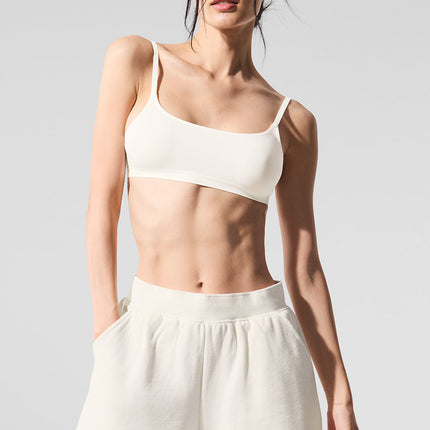 alo Women's Sheer Glow Bra - Ivory
