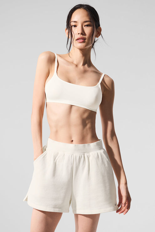 alo Women's Sheer Glow Bra - Ivory