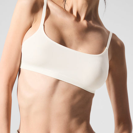 alo Women's Sheer Glow Bra - Ivory