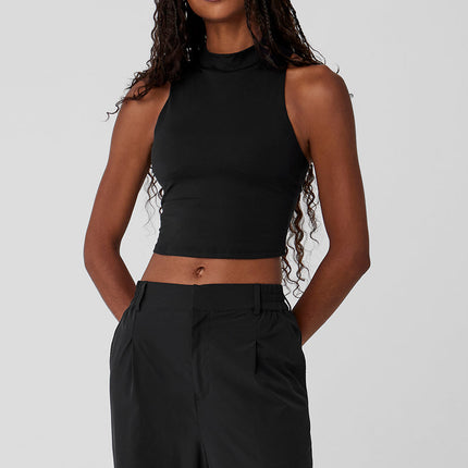 alo Women's Alosoft Top That Bra Tank - Black