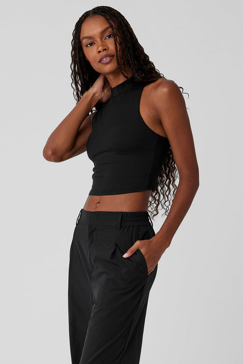 alo Women's Alosoft Top That Bra Tank - Black