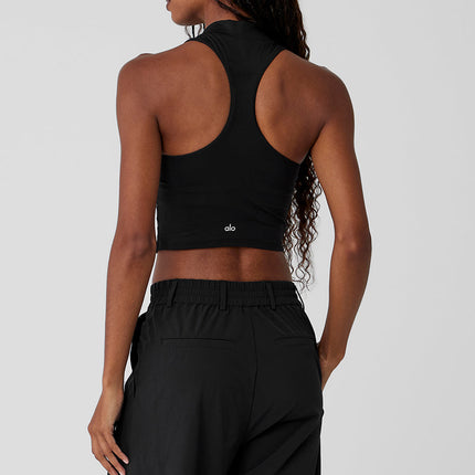 alo Women's Alosoft Top That Bra Tank - Black