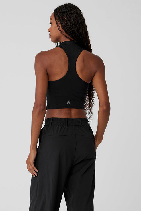 alo Women's Alosoft Top That Bra Tank - Black