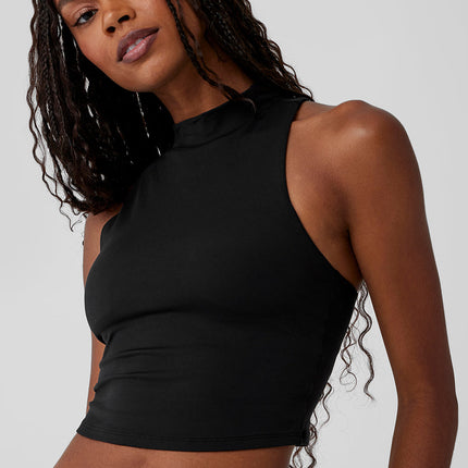 alo Women's Alosoft Top That Bra Tank - Black