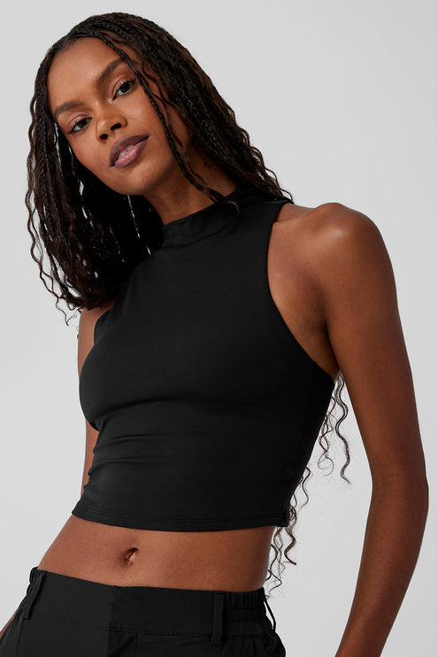 alo Women's Alosoft Top That Bra Tank - Black