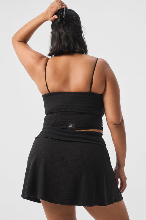 alo Women's Doubles Only Bra Tank - Black