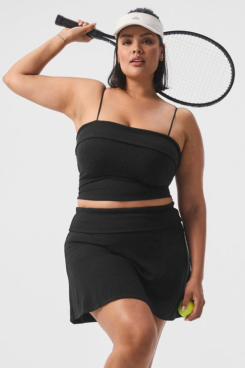 alo Women's Doubles Only Bra Tank - Black