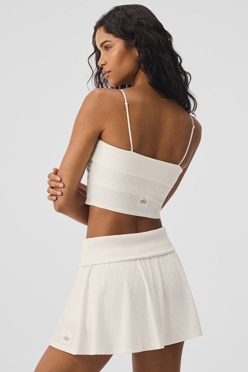 alo Women's Doubles Only Bra Tank - Ivory