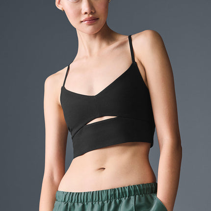 alo Women's Alosoft Highlight Bra - Black