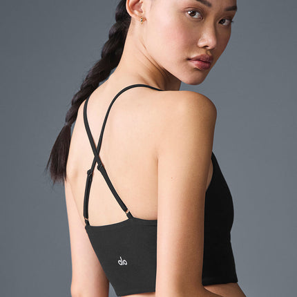alo Women's Alosoft Highlight Bra - Black