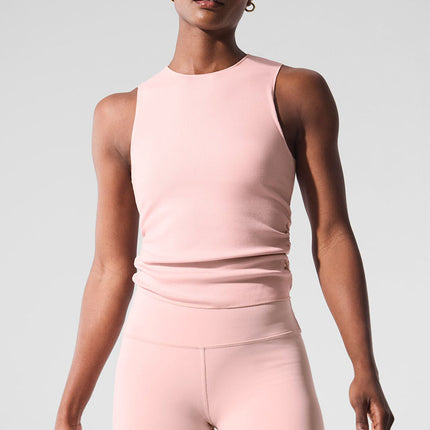 alo Women's Ribbed En Pointe Tank - Pink Quartz
