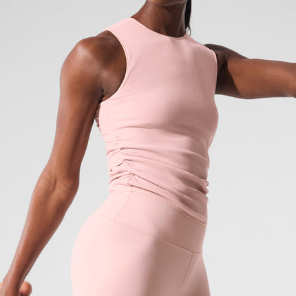 alo Women's Ribbed En Pointe Tank - Pink Quartz