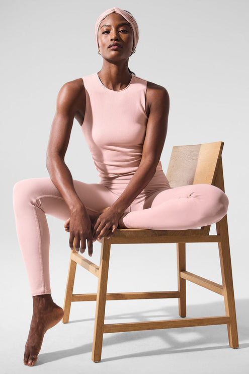 alo Women's Ribbed En Pointe Tank - Pink Quartz