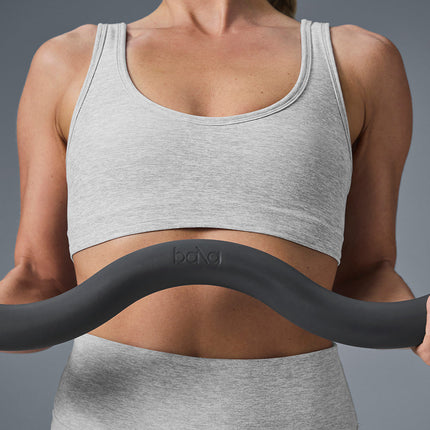alo Women's Alosoft Center Stage Bra - Athletic Heather Grey