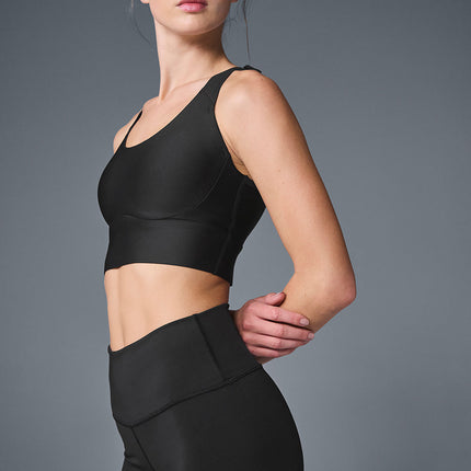 alo Women's Airlift Empower Bra - Black