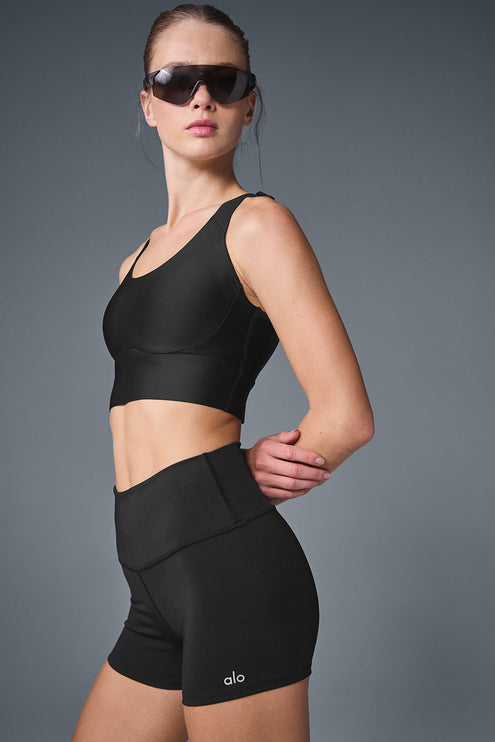 alo Women's Airlift Empower Bra - Black