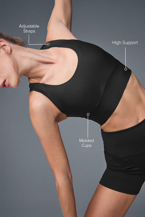 alo Women's Airlift Empower Bra - Black