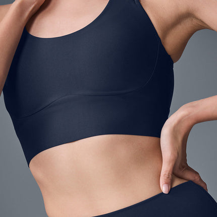 alo Women's Airlift Empower Bra - Navy