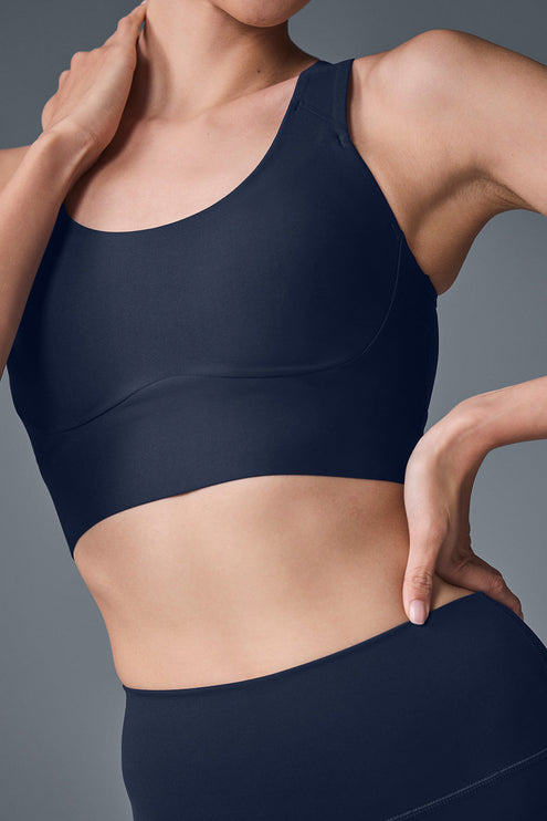 alo Women's Airlift Empower Bra - Navy