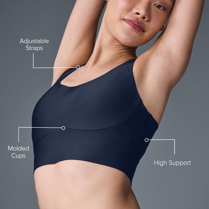 alo Women's Airlift Empower Bra - Navy