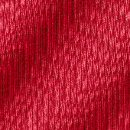 alo Women's Ribbed Mesmerize Bra Tank - Bold Red